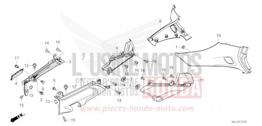 SIDE COVER GL1800BDP de 2023